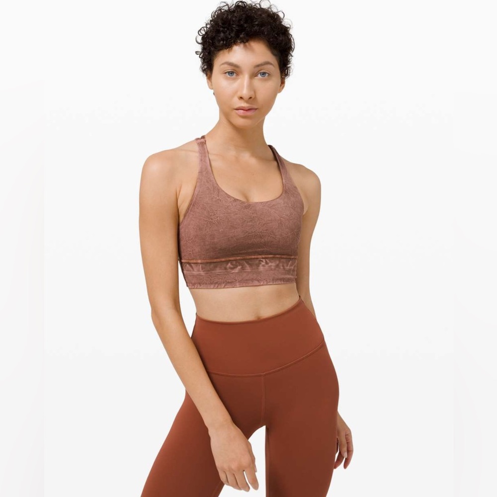 LULULEMON  Energy Bra Long Line Ice Dye/Medium Support, B-D Cup